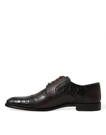 Dolce & Gabbana Elegant Brown Formal Derby Dress Men's Shoes