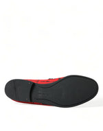 Dolce & Gabbana Torero-Inspired Luxe Red & Black Men's Loafers