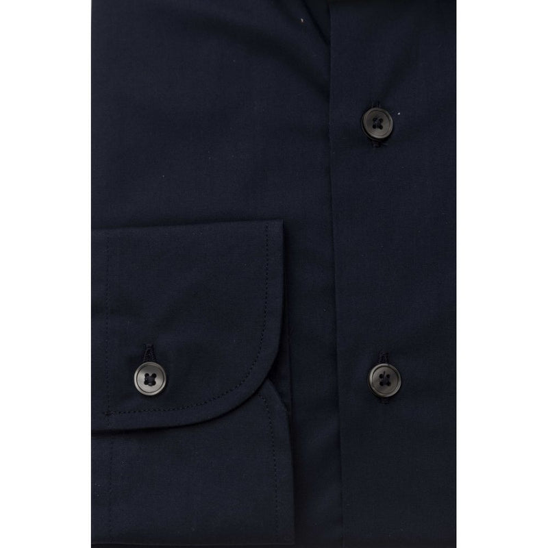 Bagutta Blue Cotton Men Men's Shirt