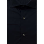 Bagutta Blue Cotton Men Men's Shirt