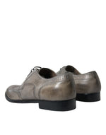 Dolce & Gabbana Elegant Calfskin Derby Men's Lace-Ups