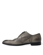 Dolce & Gabbana Elegant Calfskin Derby Men's Lace-Ups