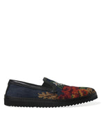 Dolce & Gabbana Elegant Multicolor Floral Men's Loafers