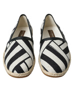 Dolce & Gabbana Chic Striped Canvas Men's Espadrilles