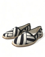 Dolce & Gabbana Chic Striped Canvas Men's Espadrilles