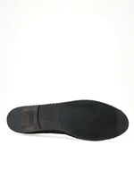 Dolce & Gabbana Exotic Black Leather Men's Espadrilles