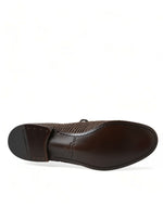 Dolce & Gabbana Elegant Raffia Upper Derby Shoes - Lace Up in Men's Brown