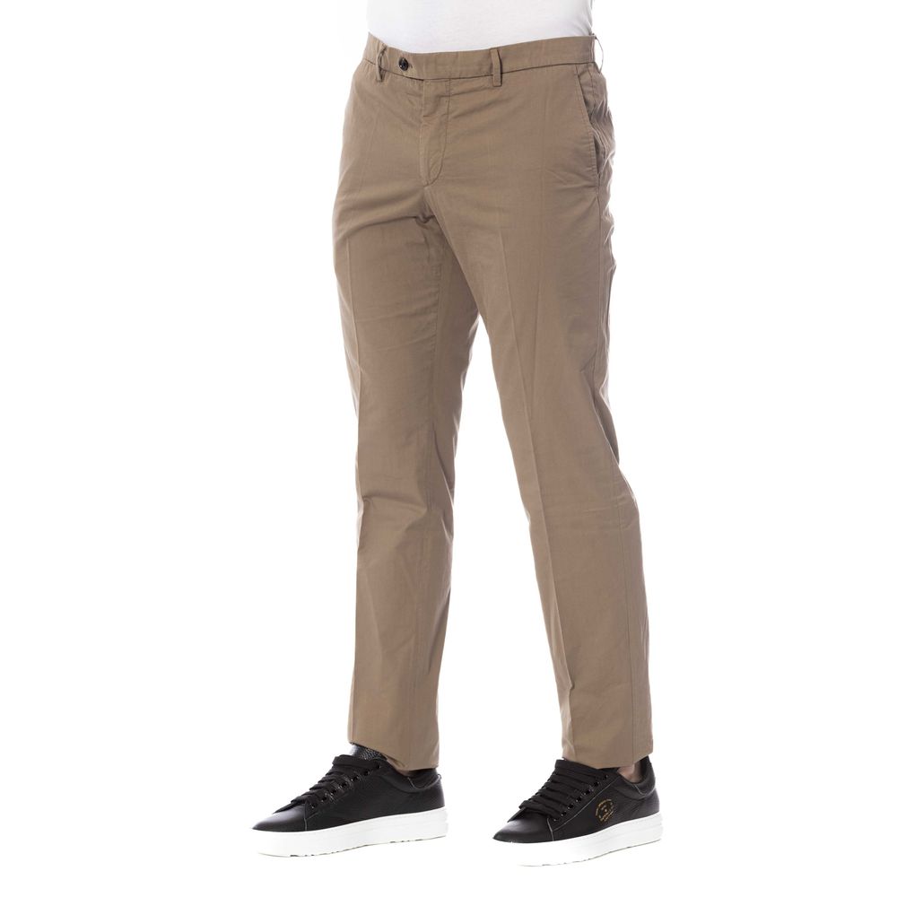 Trussardi Brown Cotton Men Men's Trouser