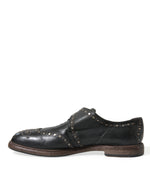 Dolce & Gabbana Elegant Calfskin Leather Monk Men's Straps