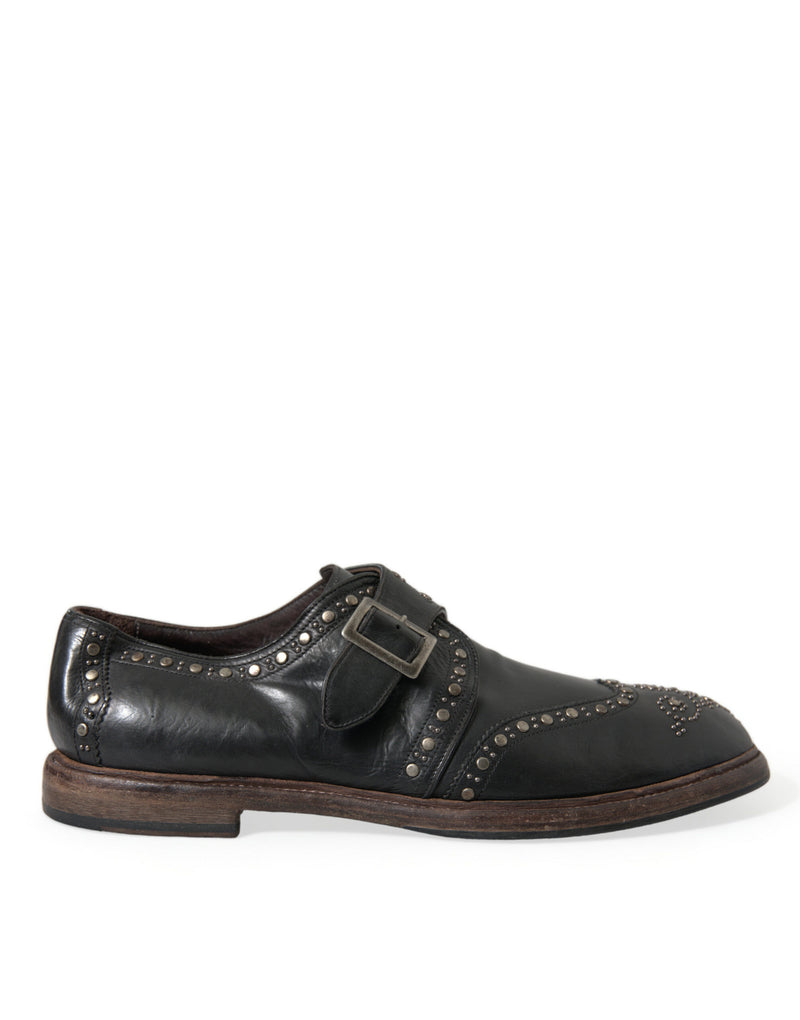 Dolce & Gabbana Elegant Calfskin Leather Monk Men's Straps