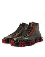 Dolce & Gabbana Multicolor High-Top Sneakers with Luxe Men's Appeal