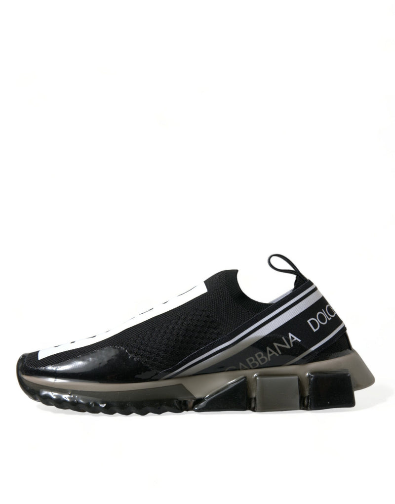 Dolce & Gabbana Elegant Black & White Sorrento Men's Sneakers