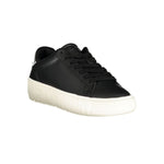 Tommy Hilfiger Black Leather Women Women's Sneaker