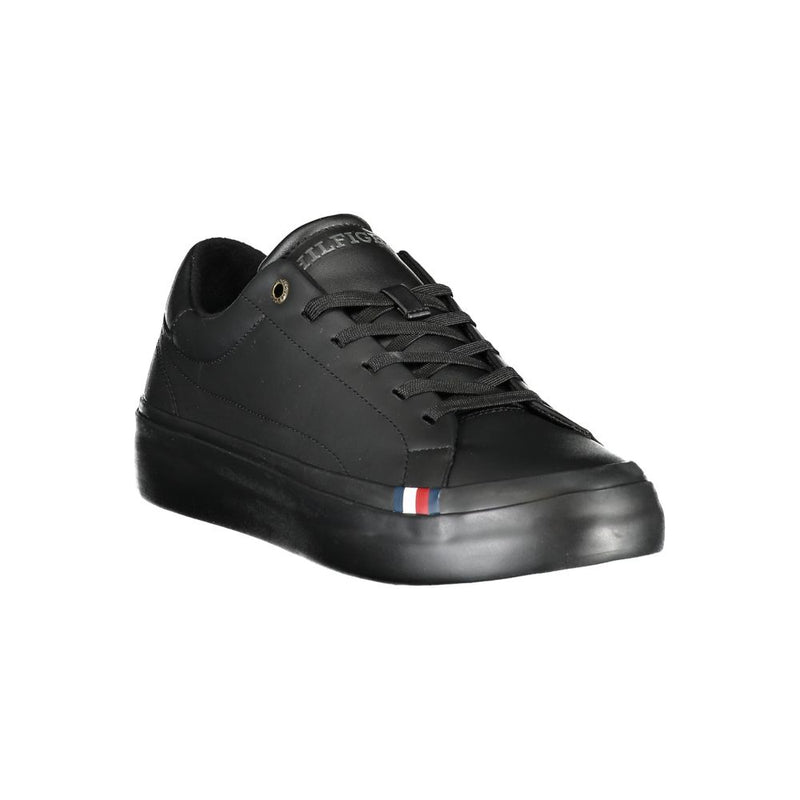 Tommy Hilfiger Black Polyethylene Men Men's Sneaker