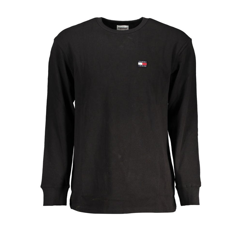 Tommy Hilfiger Black Cotton Men Men's TShirt