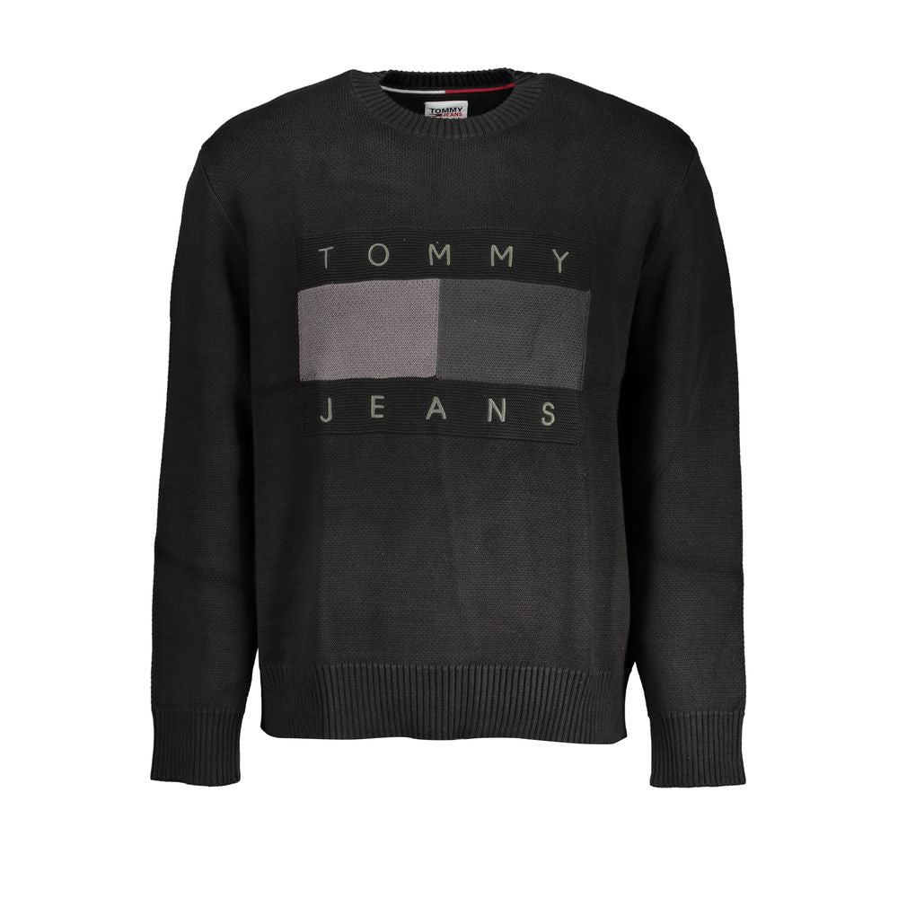 Tommy Hilfiger Black Cotton Men Men's Sweater