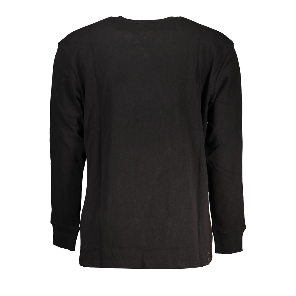 Tommy Hilfiger Black Cotton Men Men's TShirt