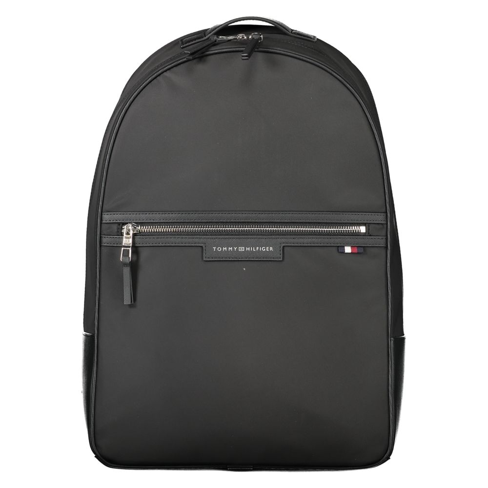 Tommy Hilfiger Black Polyester Men Men's Backpack