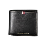 Tommy Hilfiger Black Leather Men Men's Wallet