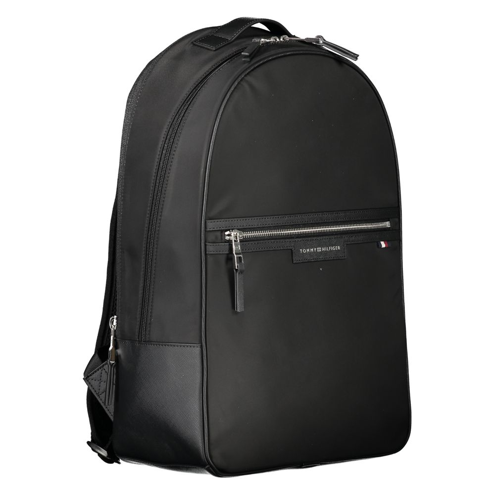 Tommy Hilfiger Black Polyester Men Men's Backpack