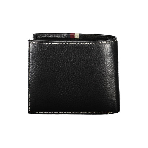 Tommy Hilfiger Black Leather Men Men's Wallet