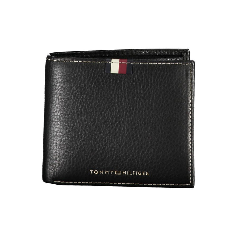 Tommy Hilfiger Black Leather Men Men's Wallet