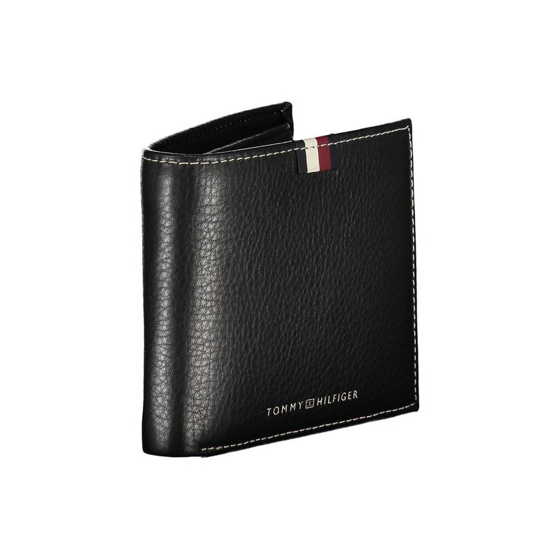 Tommy Hilfiger Black Leather Men Men's Wallet