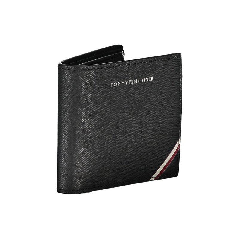 Tommy Hilfiger Black Leather Men Men's Wallet