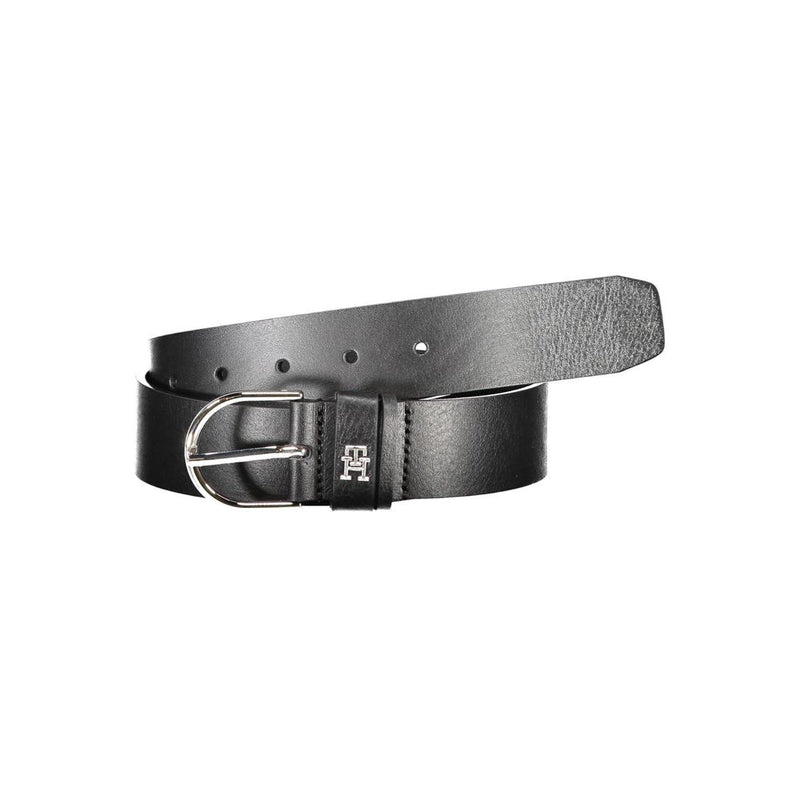 Tommy Hilfiger Black Leather Women Women's Belt