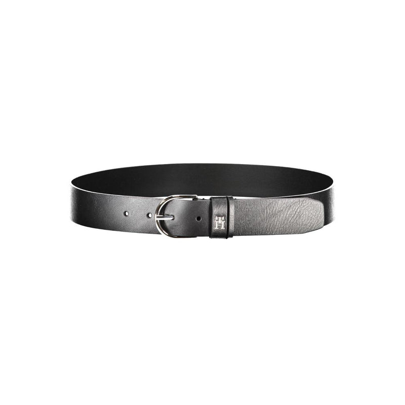 Tommy Hilfiger Black Leather Women Women's Belt