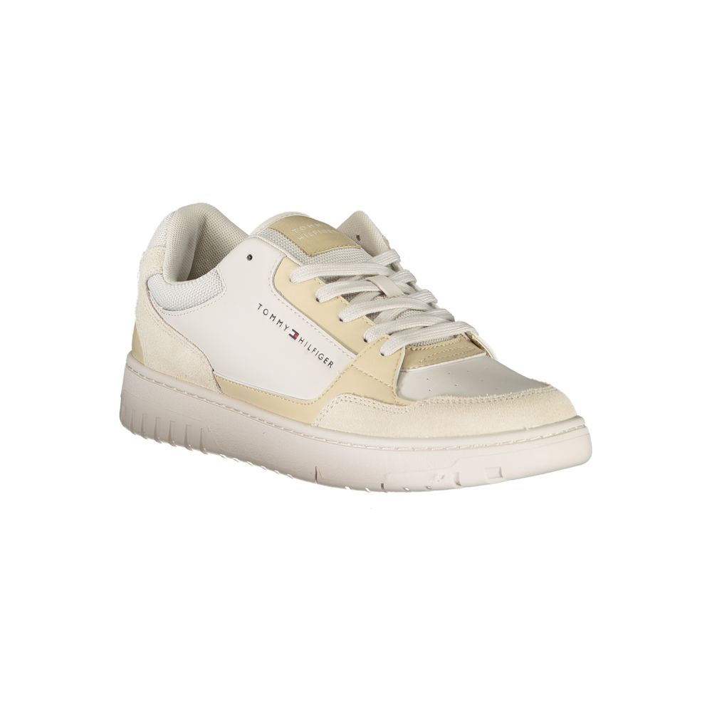 Tommy Hilfiger Beige Polyethylene Men Men's Sneaker