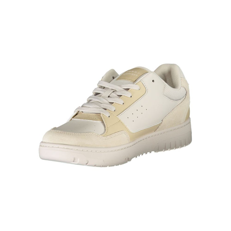 Tommy Hilfiger Beige Polyethylene Men Men's Sneaker