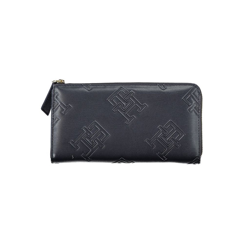 Tommy Hilfiger Elegant Blue Zip-Around Women's Wallet