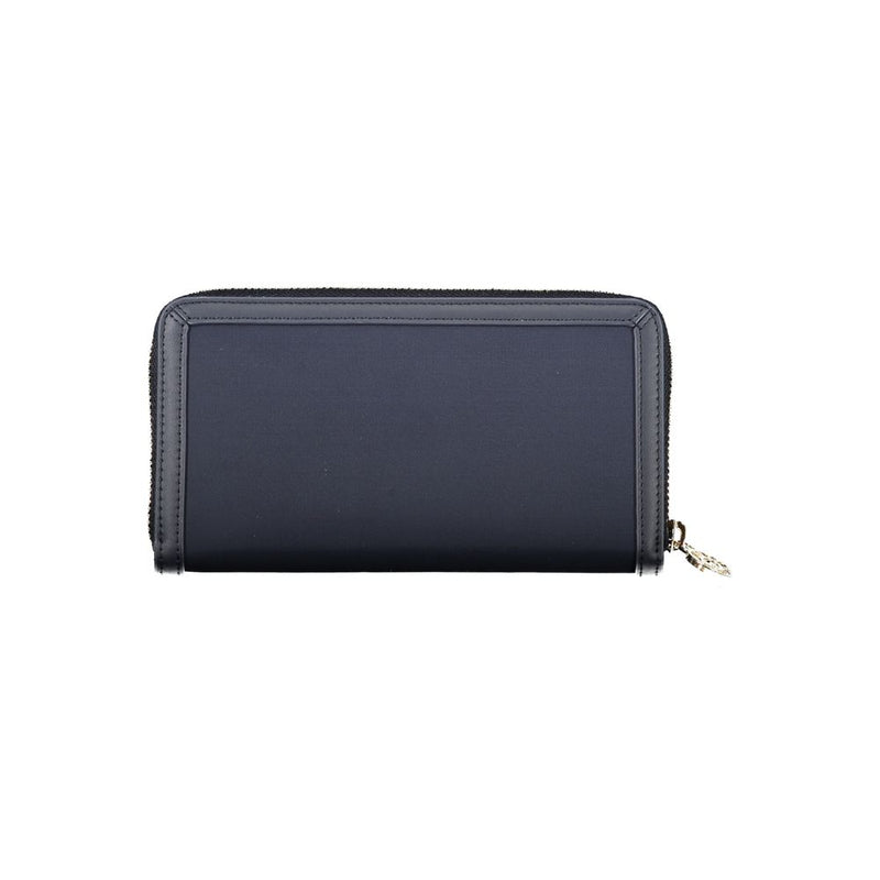 Tommy Hilfiger Chic Sustainable Blue Wallet with Secure Women's Zip