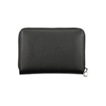 Tommy Hilfiger Elegant Black Zip Wallet with Multiple Women's Compartments