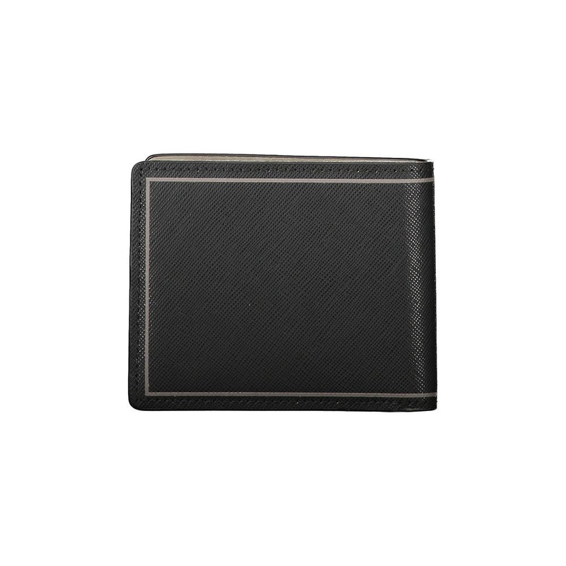 Tommy Hilfiger Black Leather Double Card Men's Wallet