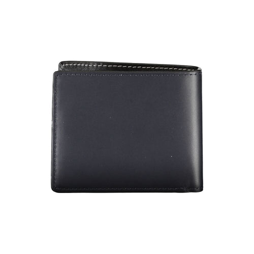 Tommy Hilfiger Elegant Blue Leather Bifold Men's Wallet