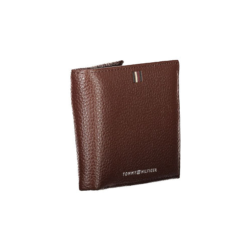 Tommy Hilfiger Elegant Brown Leather Bifold Men's Wallet