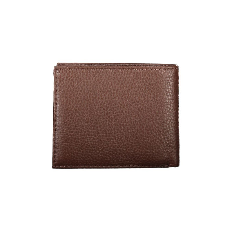 Tommy Hilfiger Elegant Leather Wallet with Contrast Men's Details