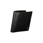 Tommy Hilfiger Elegant Black Leather Wallet with Men's Multi-Compartments