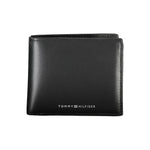 Tommy Hilfiger Sleek Black Leather Wallet for the Modern Men's Man