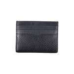 Tommy Hilfiger Sleek Blue Leather Card Holder with Contrast Men's Details