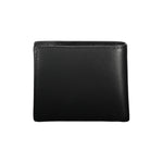 Tommy Hilfiger Sleek Black Leather Wallet for the Modern Men's Man