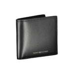 Tommy Hilfiger Sleek Black Leather Wallet for the Modern Men's Man