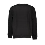 Tommy Hilfiger Sleek Black Cotton Crew Neck Men's Sweatshirt