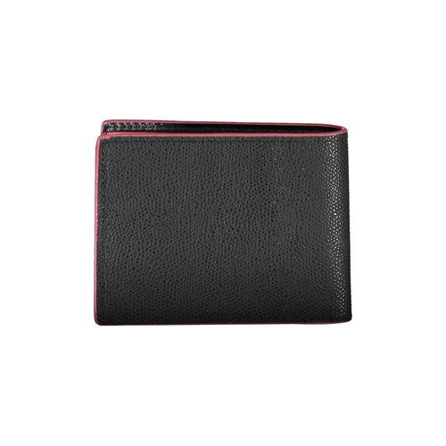 Tommy Hilfiger Elegant Leather Bifold Wallet with Contrast Men's Accents