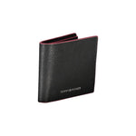 Tommy Hilfiger Elegant Leather Bifold Wallet with Contrast Men's Accents