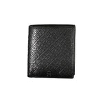 Tommy Hilfiger Sleek Black Leather Dual-Compartment Men's Wallet