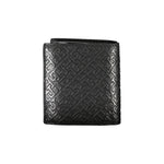 Tommy Hilfiger Sleek Black Leather Dual-Compartment Men's Wallet