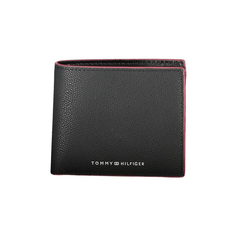 Tommy Hilfiger Elegant Black Leather Men's Wallet